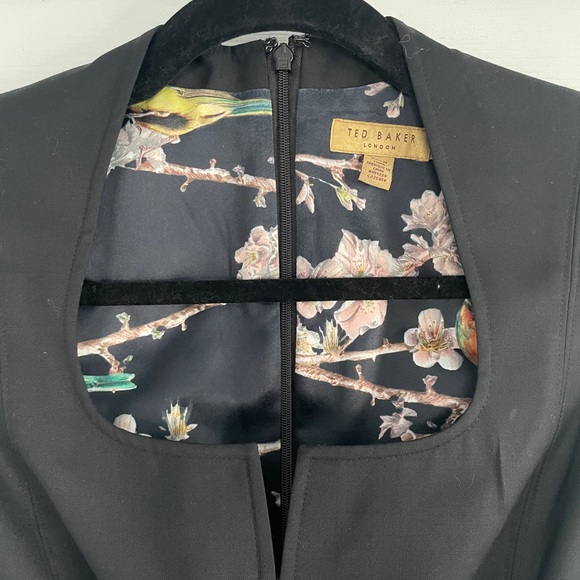 TED BAKER LONDON AGNES BUCKLE WAIST SHEATH PENCIL DRESS SIZE TB 0 NWOT - Picture 3 of 8